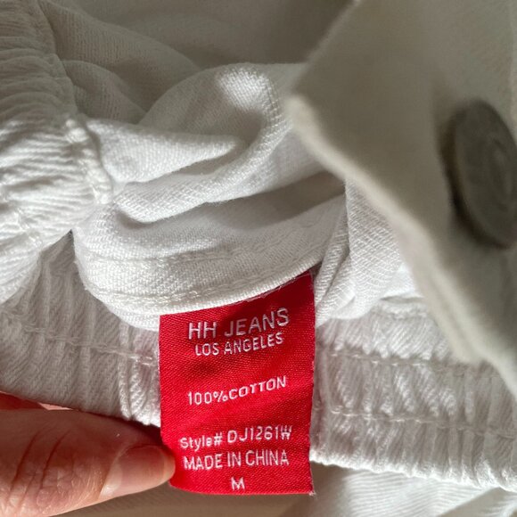 Off White Cropped Denim Jacket - Picture 7 of 11